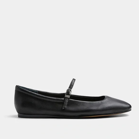 DOLCE VITA AILEEN MARY JANE FLATS IN BLACK 6.5 - Picture 3 of 9